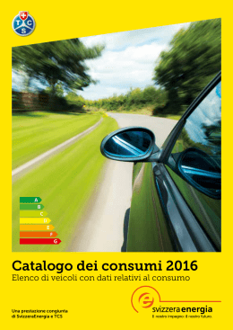 Catalogo dei consumi 2016