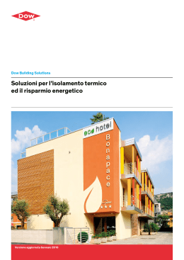 Soluzioni per l`isolamento termico ed il risparmio energetico