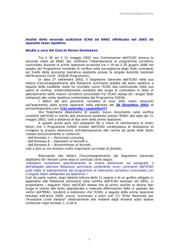 analisi della seconda audizione icao ad enac