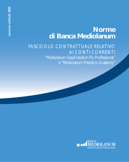 Norme di Banca Mediolanum