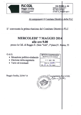 Convocazione e alleto - Istituto Comprensivo Montecchio
