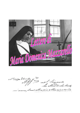 lettere di madre maria mazzarello
