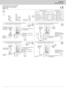 Istruzioni Instruction sheet ECR2_ TX