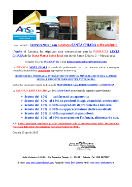 Farmacia Santa Chiara - ANSE Nucleo di Catania