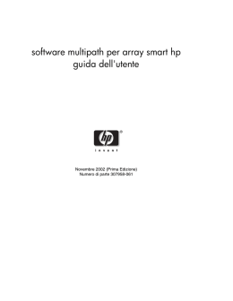 software multipath per array smart hp guida dell`utente