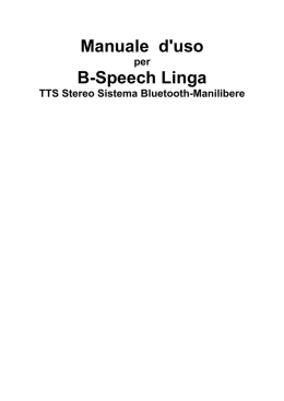 Manual B-Speech Linga(it)