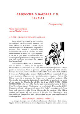 Lettera di Pasqua 2015