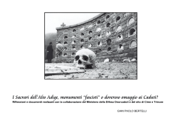 I Sacrari dell`Alto Adige, monumenti &ldquo;fascisti&rdquo;