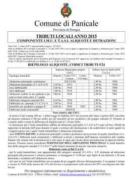 MANIFESTO RIEPILOGO ALIQUOTE_anno 2015