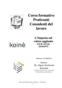 Le operazioni escluse ai sensi dell`art. 7