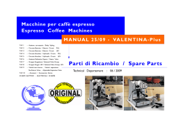 VALENTINA - Plus - Espresso Machine Catalog