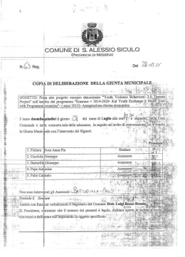 Page 1 I_CسNIUNE DI S. ALبIISISIO SICULO 112110111111111