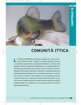 Comunità ittica - ARPA Lombardia