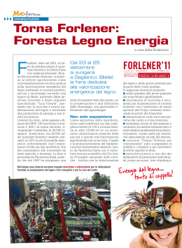 Torna Forlener: Foresta Legno Energia