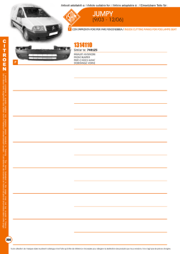 paraurti anteriore front bumper e con impronta fori per fari fendinebbia