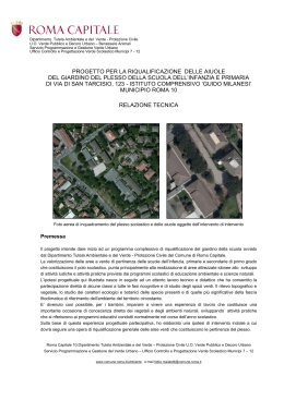 Relazione Tecnica - Istituto Comprensivo Guido Milanesi