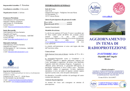 Programma - Associazione Italiana di Fisica in Medicina