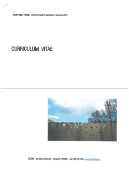 curriculum-arch&ndash;tarsetti