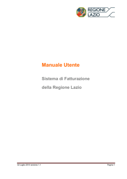 Manuale Utente - Sistema di fatturazione della Regione Lazio (file
