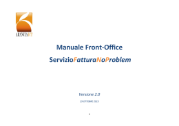 Manuale Front Office