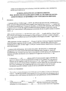 schema di patto di accreditamento per buono socio