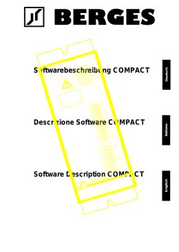 Softwarebeschreibung COMPACT Descrizione Software COMPACT