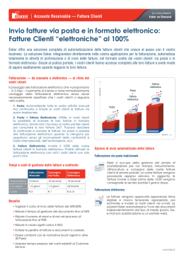 Invio fatture via posta e in formato elettronico: Fatture Clienti