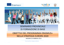 Obiettivi del programma Erasmus+