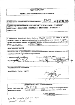 Oggetto: liquidazione fatture ditte varie NN. CIG: 2C41512A28