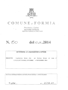 AM N, del 2014 - Comune di Formia