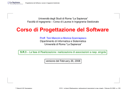 La fase di Realizzazione, realizzazione di - Toni Mancini
