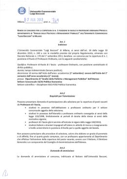 i Universit&agrave; Commerciale