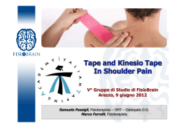 Tape and KT in Shoulder Pain - 2012