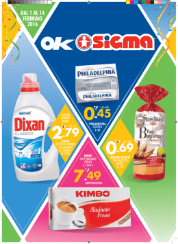 Scarica il volantino - Cedi Sigma Campania