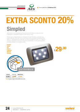 EXTRA SCONTO 20% - linea elettrica