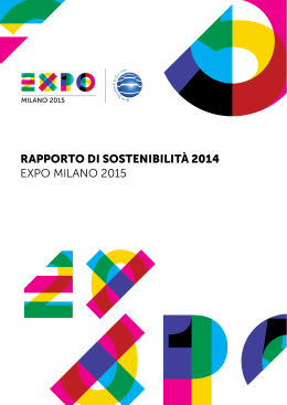 RAPPORTO DI SOSTENIBILITÀ 2014 EXPO MILANO 2015