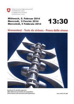 Mittwoch, 5. Februar 2014