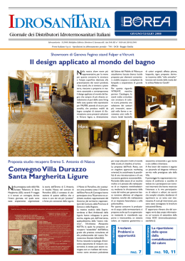 Il design applicato al mondo del bagno Convegno Villa Durazzo