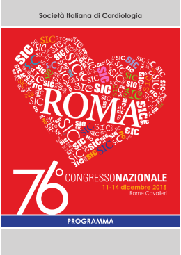 CONGRESSONAZIONALE - Società Italiana di Cardiologia