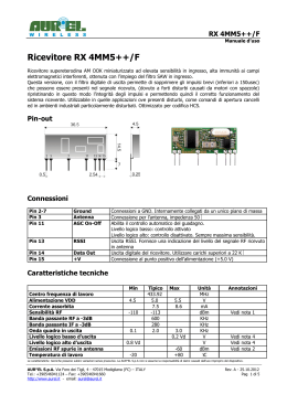 Trasmettitori RF SAW (1–3 canali) con Encoder HCS301