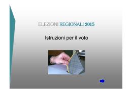 Come si vota - Elezioni Regione Veneto