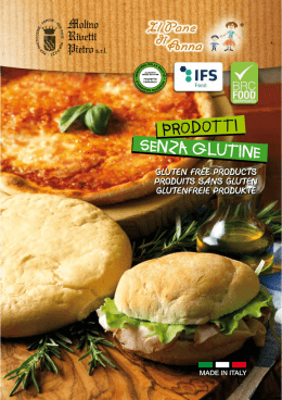 SENZA GLUTINE PRODOTTI