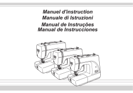 Manuel d`instruction Manuale di Istruzioni Manual de Instrucciones