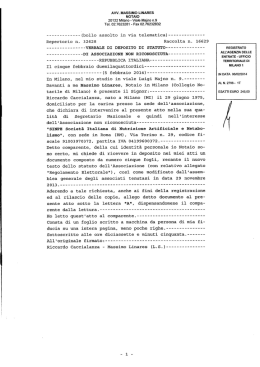 Atto di deposito statuto SINPE 2014