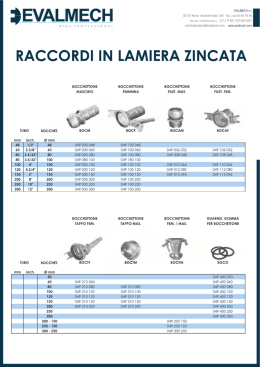 RACCORDI IN LAMIERA ZINCATA