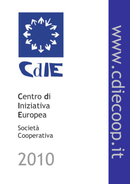 Scarica il profilo del CdIE