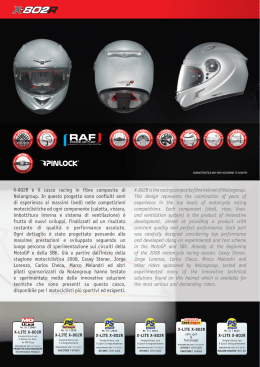 X-802R is the racing composite fibre helmet of Nolangroup. This