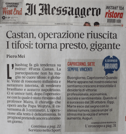 Castan: operazione riuscita