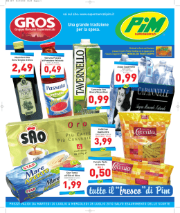 tutto il&ldquo;fresco&rdquo;di Pim