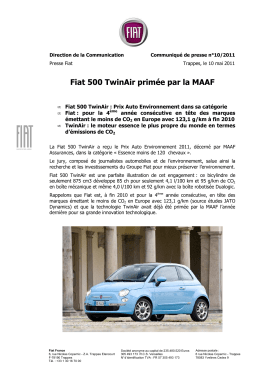 Fiat - CP n°10 Fiat 500 TwinAir - prix Maaf